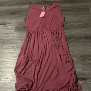 Elegant Pink Sleeveless Dress